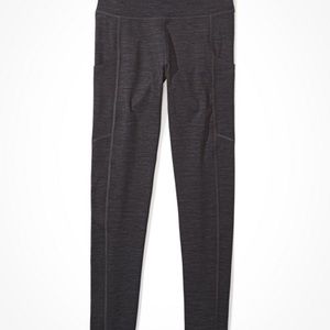 High waisted pocket Leggings - Gray